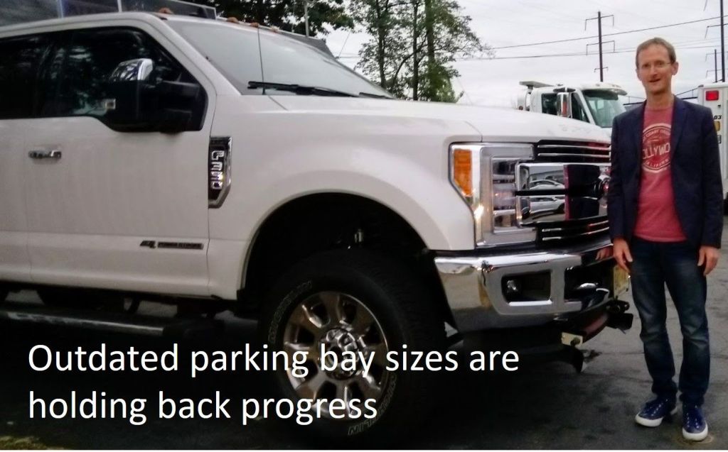 Outdated parking bay sizes are holding back progress