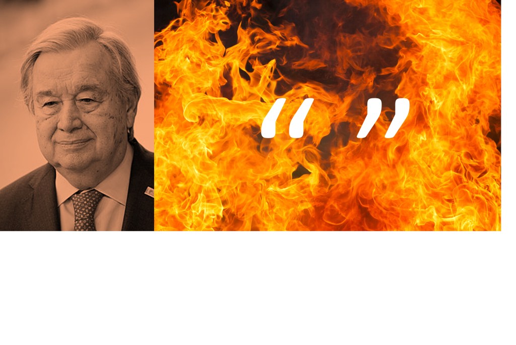 It never ceases to amaze me how Antonio Guterres continues to come out with ‘clarion call’&nbsp;statements
