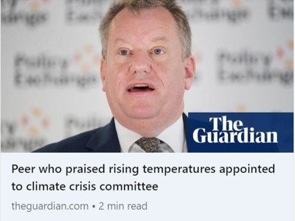 Trustee of the Global Warming Policy&nbsp;Foundation