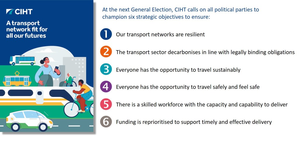 Are the UK political parties in listening mode on transport? The CIHT manfesto has been launched&nbsp;today
