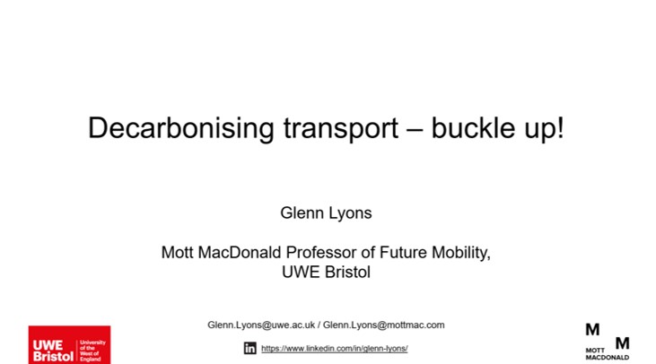Decarbonising transport – buckle&nbsp;up!